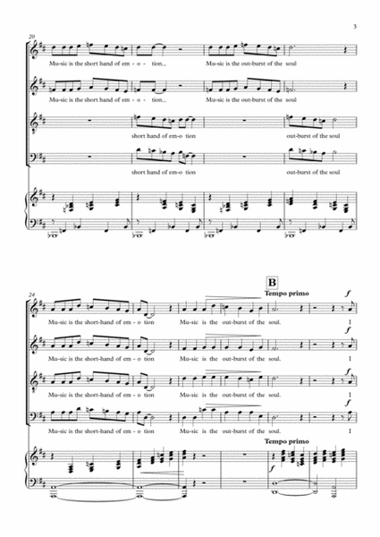 The Joy of Music - SATB & Piano image number null