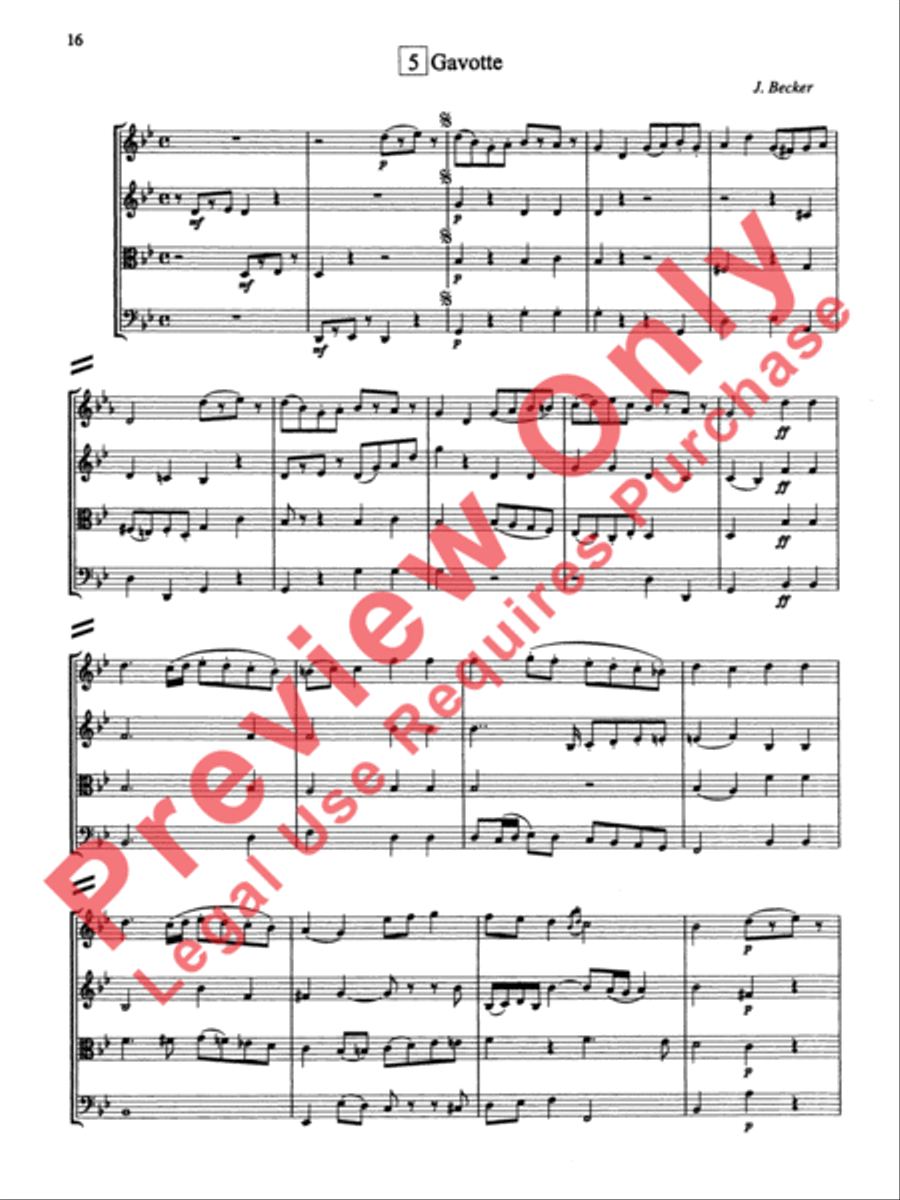 String Quartets for Beginning Ensembles, Volume 3 String Quartet scores gallery preview page 17
