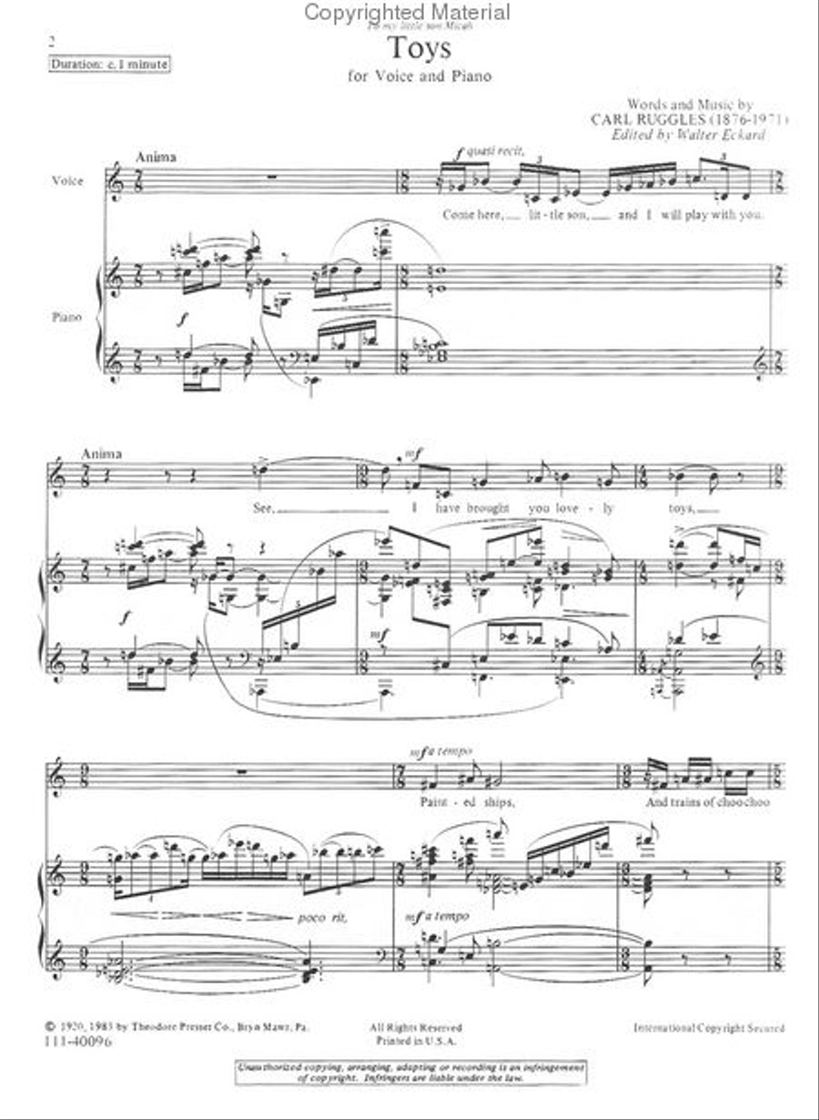 Toys Toys Chamber Music scores gallery preview page 2