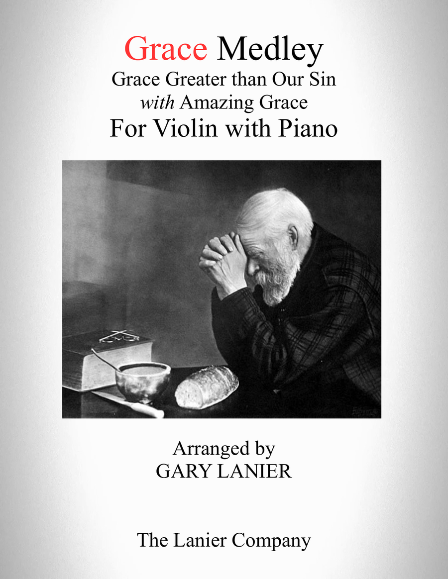 GRACE MEDLEY (for Violin with Piano - Instrument Part included) Violin Solo scores gallery preview page 1