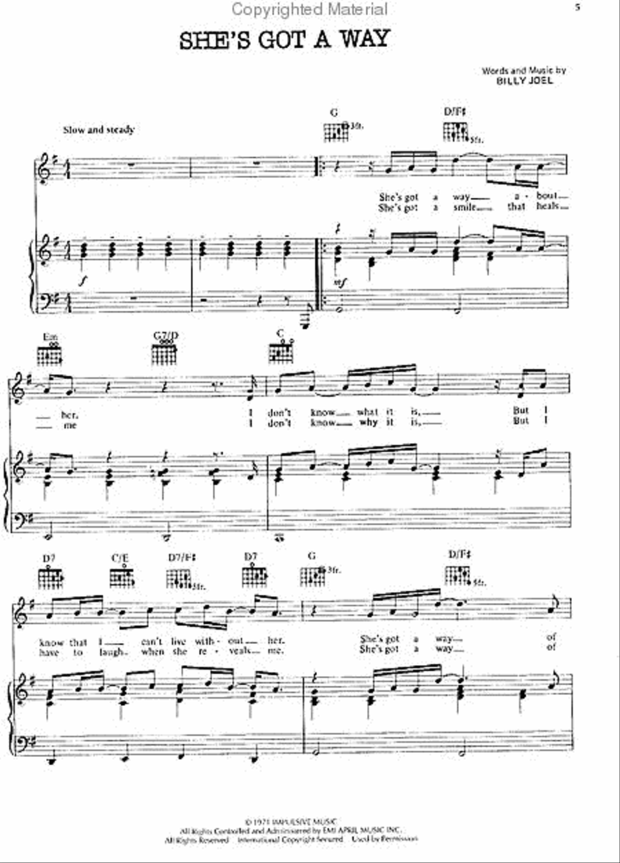 Billy Joel Complete – Volume 1 Piano, Vocal, Guitar scores gallery preview page 2