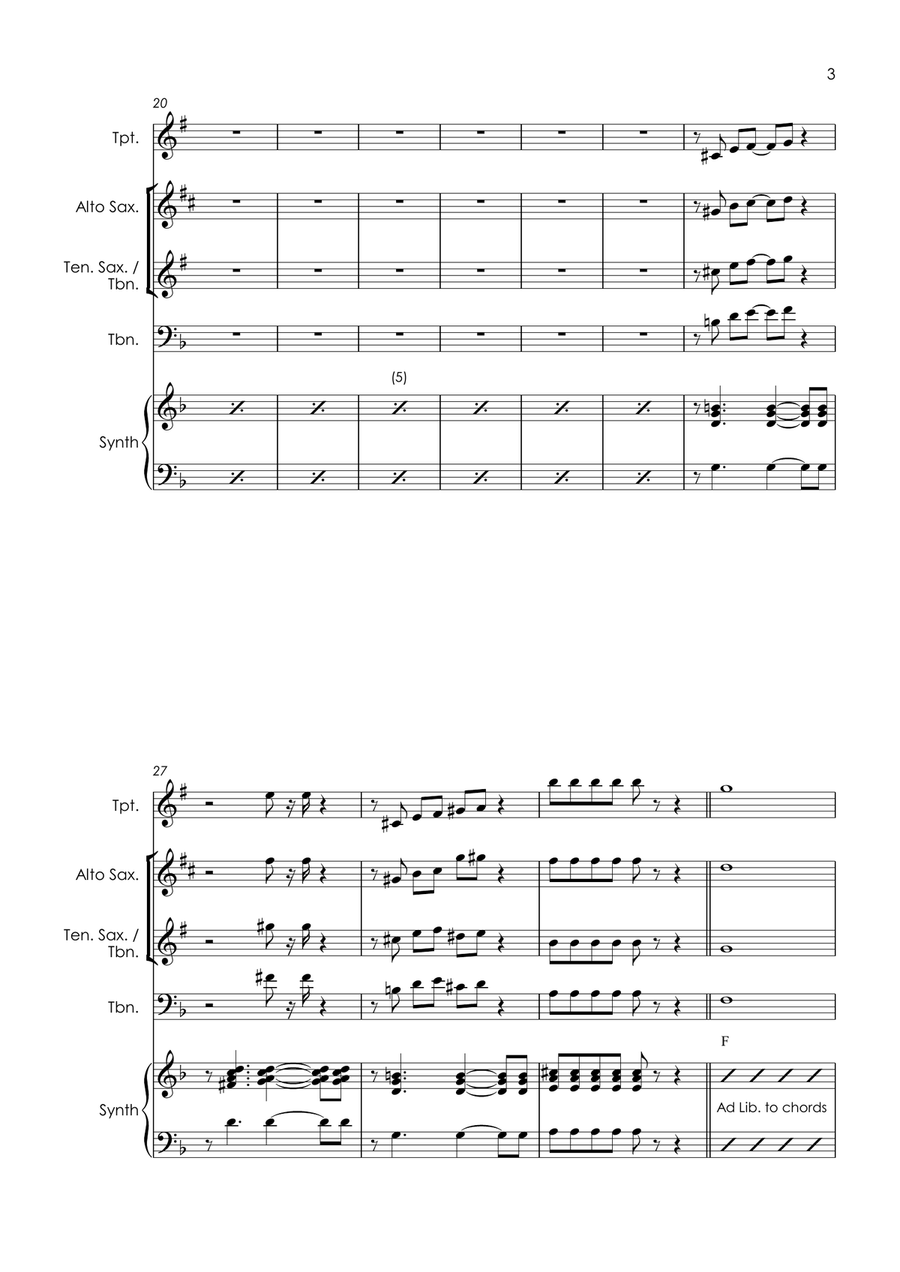 Living In America Small Ensemble scores gallery preview page 5