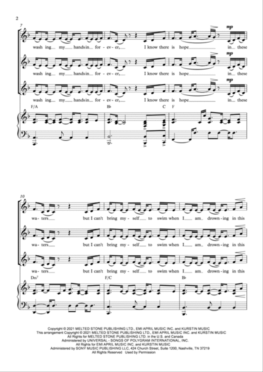 Easy On Me SSA scores gallery preview page 2