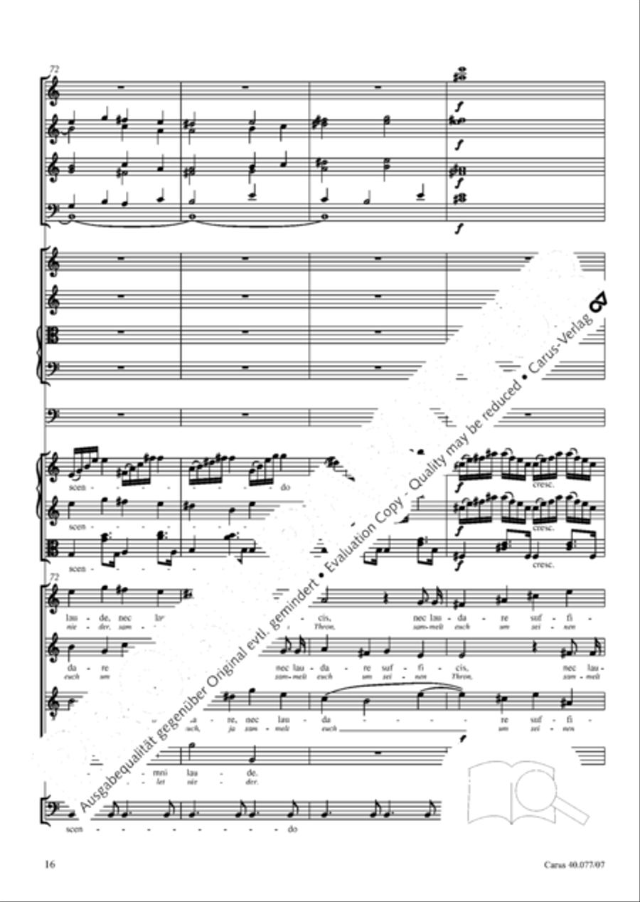 Lauda Sion 4-Part scores gallery preview page 29