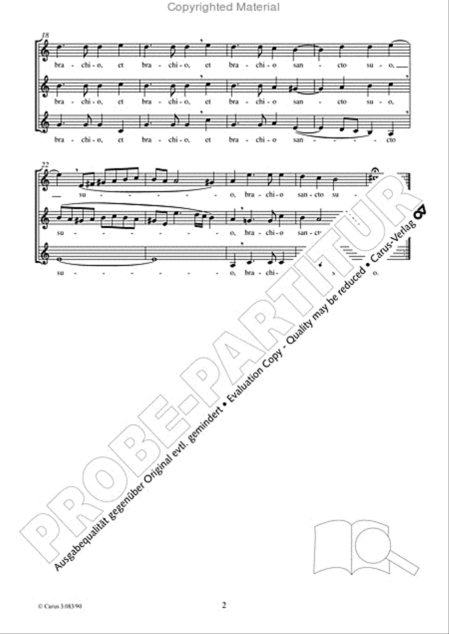 Cantate Domino (Singet dem Herrn) SSA scores gallery preview page 3