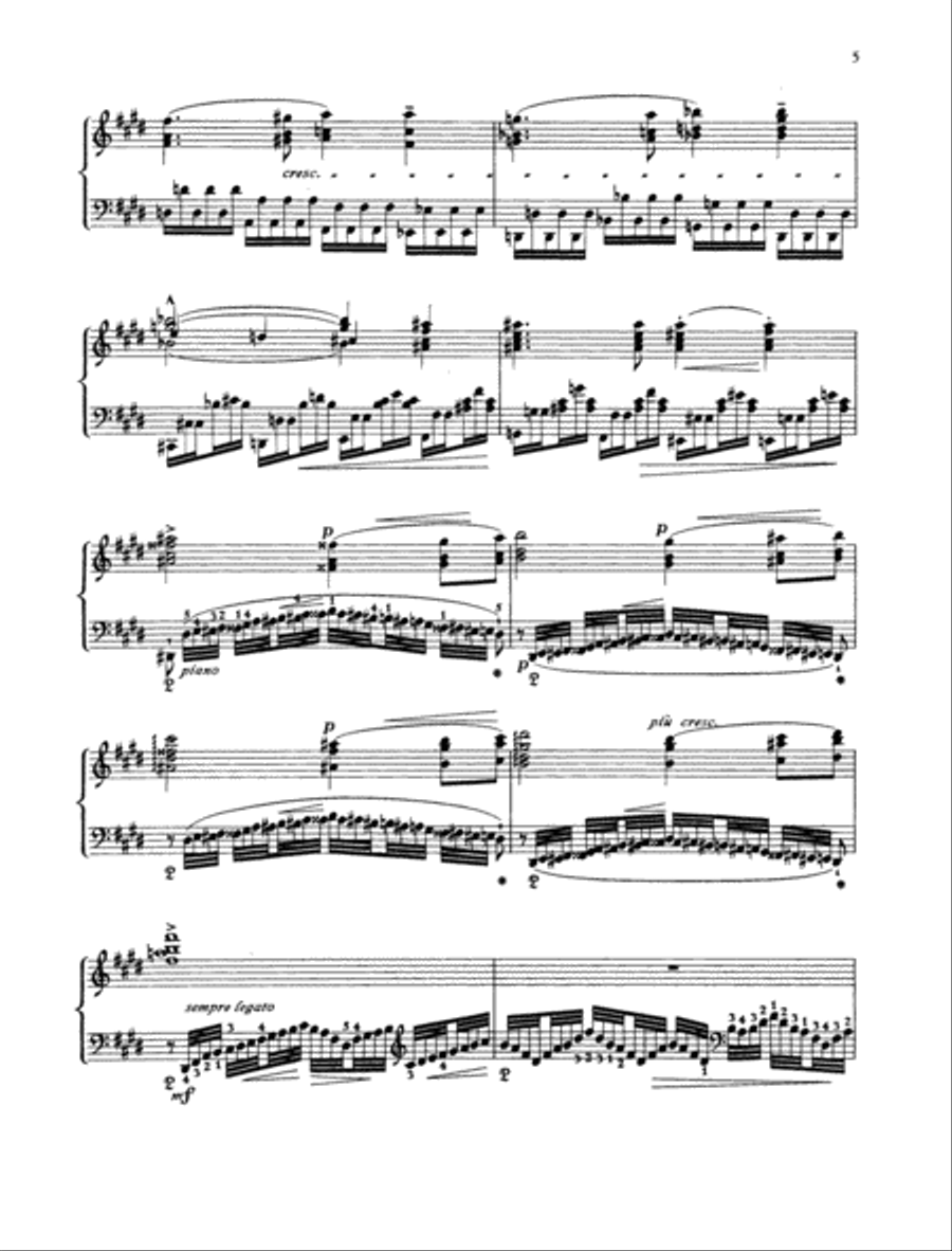 Legende No. 2 Piano Solo scores gallery preview page 3
