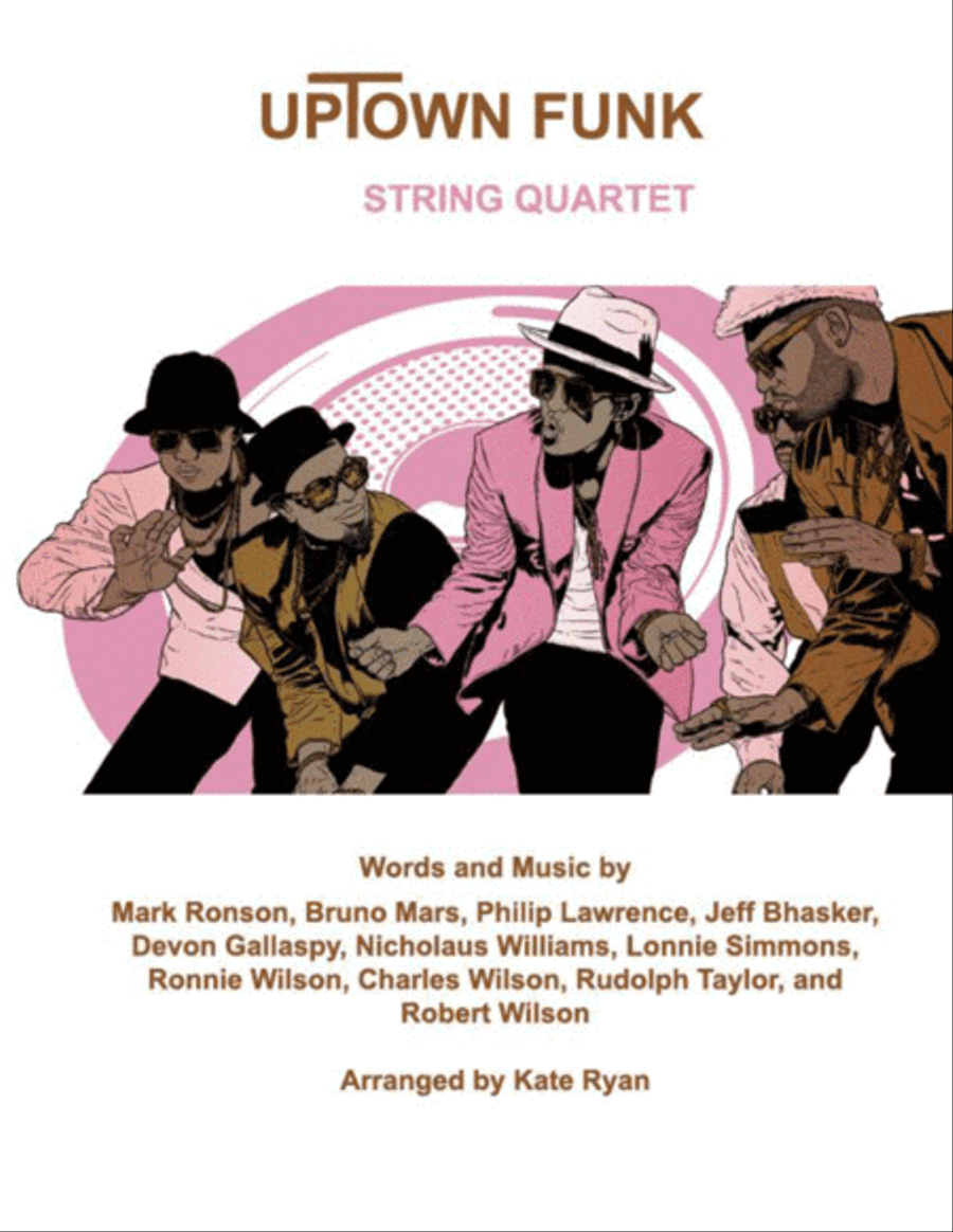 Uptown Funk String Quartet scores gallery preview page 1