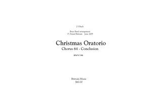 Nun seid Chorus 64 Christmas Oratorio