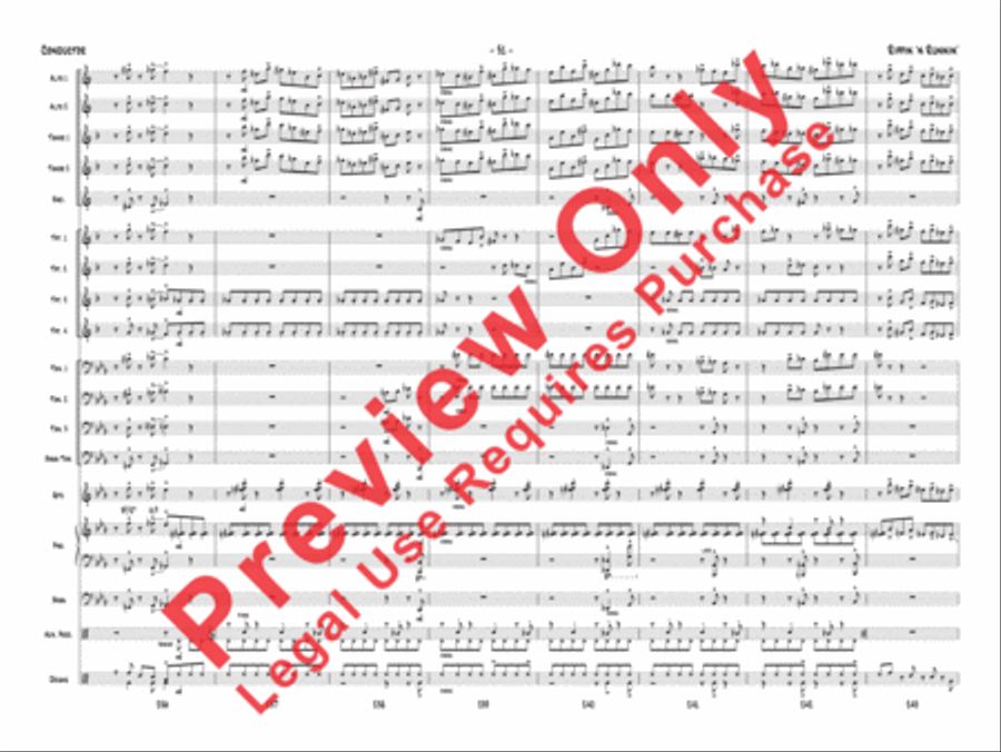 Rippin' 'n Runnin' Jazz Ensemble scores gallery preview page 32