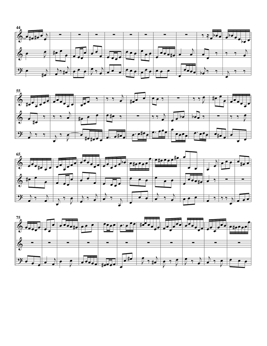 Aria: Bereite dich, Zion from: Weihnachts-Oratorium, BWV 248 (arrangement for violin and organ or ha Small Ensemble scores gallery preview page 2