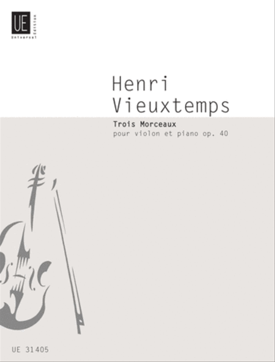 Trois Morceaux Violin Solo scores gallery preview page 1