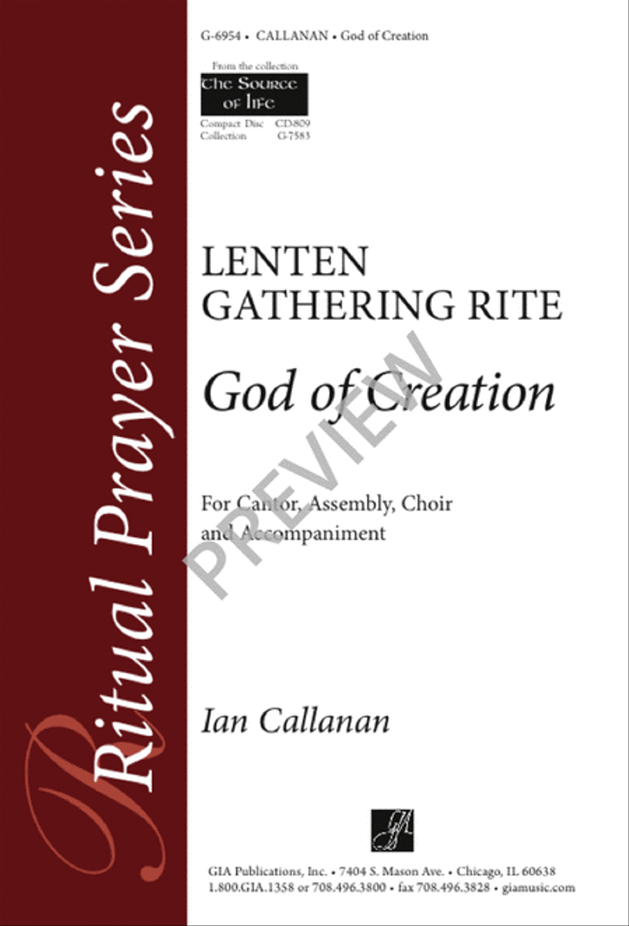 God of Creation God of Creation 4-Part scores gallery preview page 1