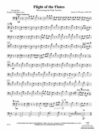 Flight of the Flutes (Showcasing the Flute Section): (wp) B-flat Tuba B.C.