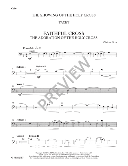 Faithful Cross - Instrument edition