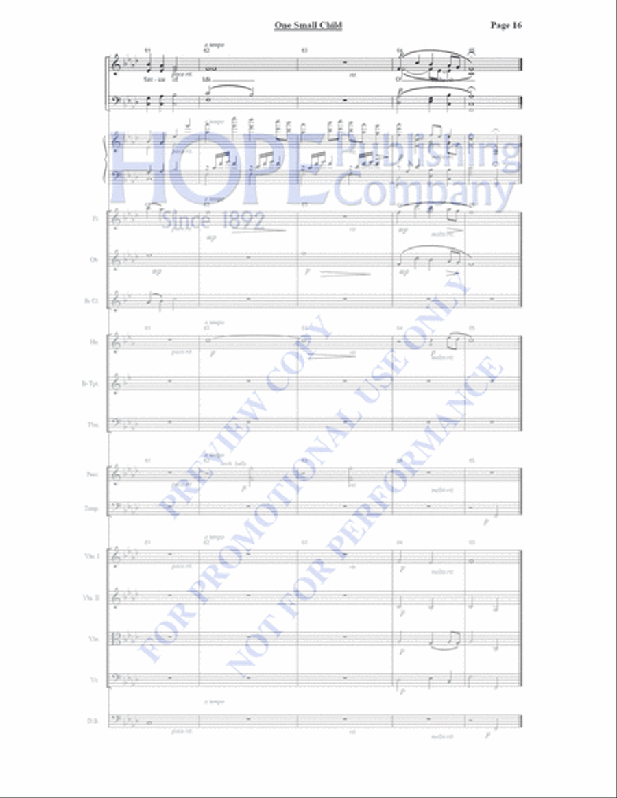 One Small Child Orchestra scores gallery preview page 17