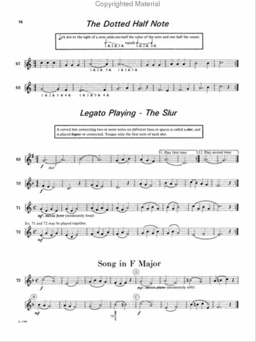 Eugene Rousseau Saxophone Method Book 1 Concert Band Methods scores gallery preview page 4
