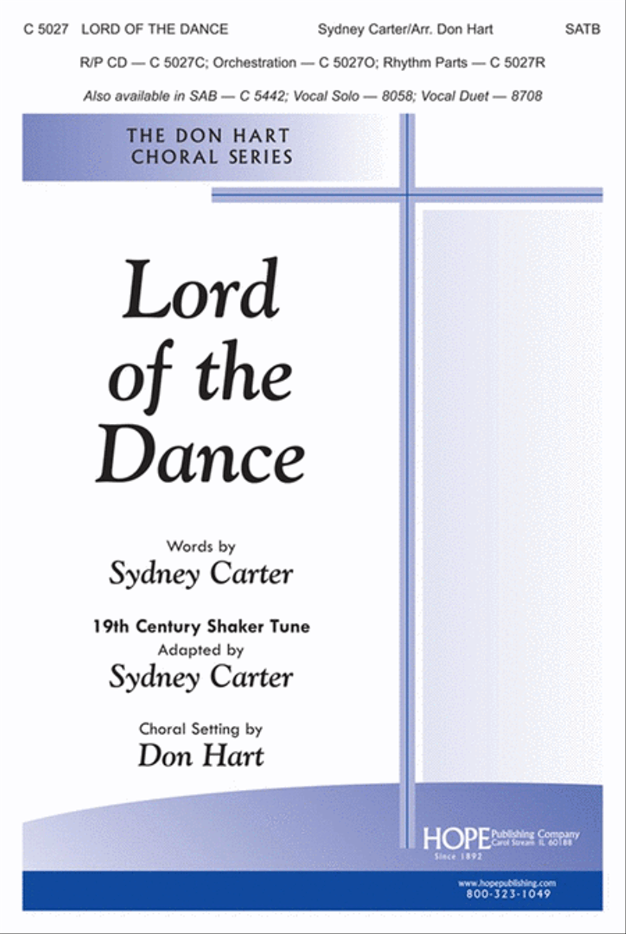Lord of the Dance Lord of the Dance 4-Part scores gallery preview page 1
