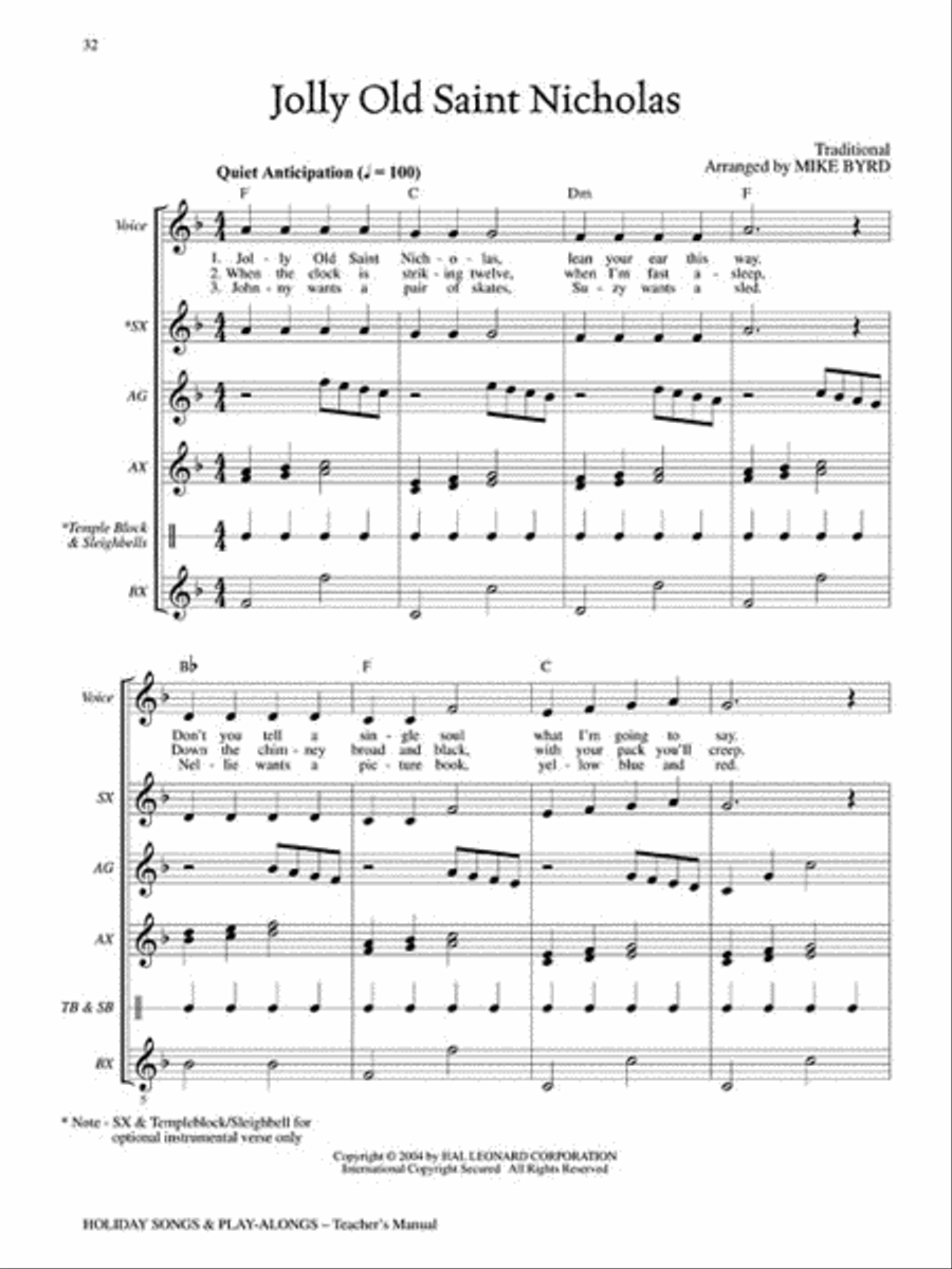 Holiday Songs and Play-Alongs Choir scores gallery preview page 6