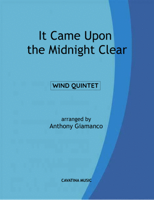 IT CAME UPON THE MIDNIGHT CLEAR - wind quintet