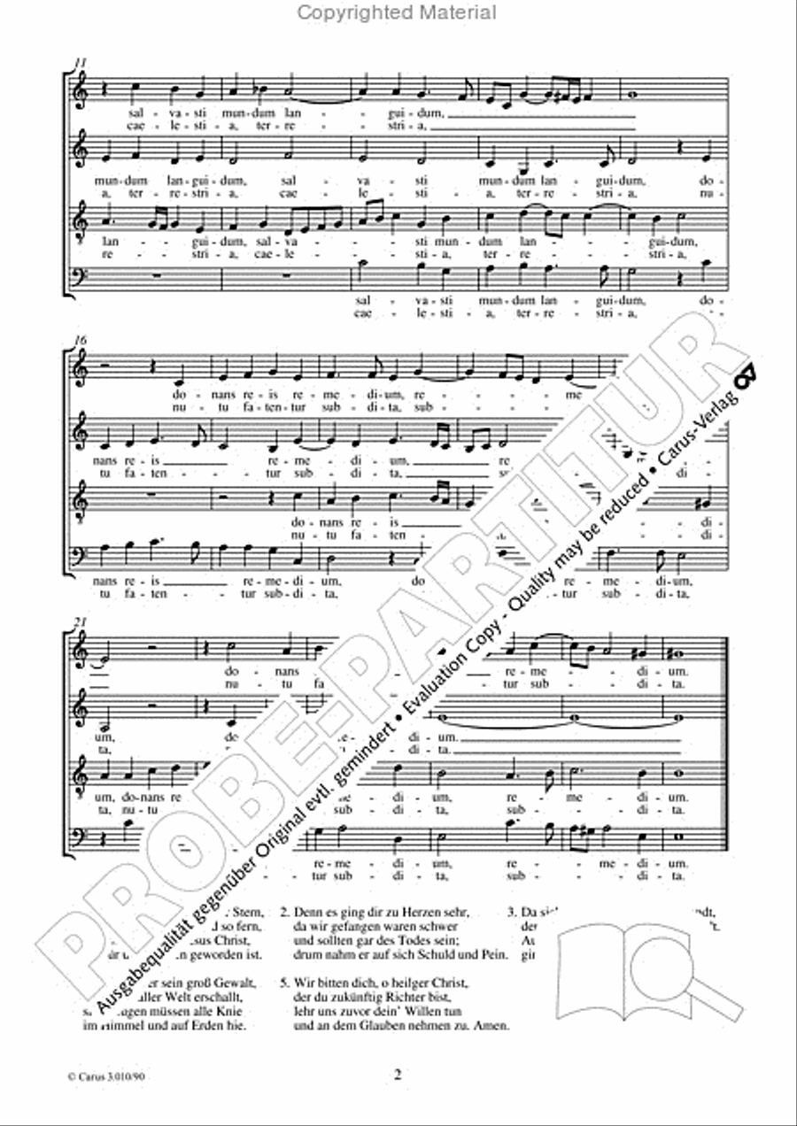 Conditor alme siderum 4-Part scores gallery preview page 3
