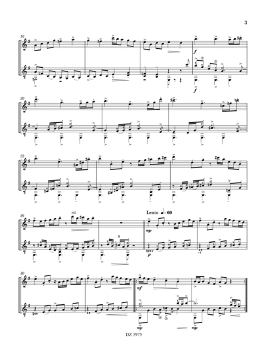 Mar y tierra Mar y tierra Classical Guitar scores gallery preview page 4