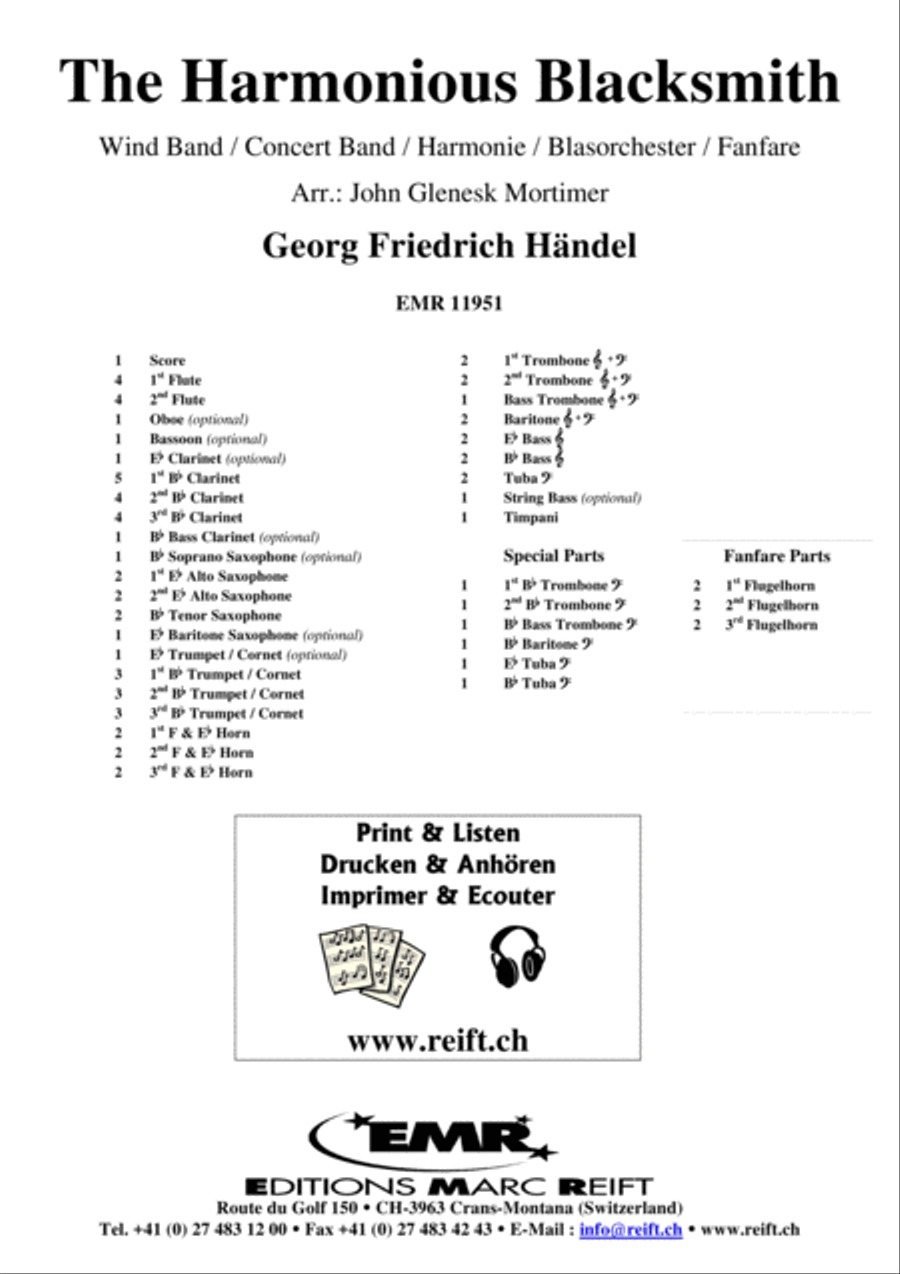 The Harmonious Blacksmith Concert Band scores gallery preview page 2