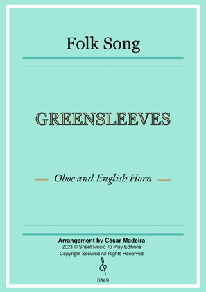 Greensleeves - Oboe and English Horn - W/Chords (Full Score and Parts)