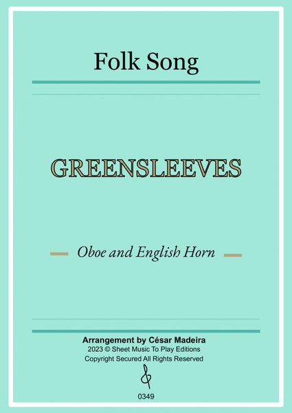 Greensleeves - Oboe and English Horn - W/Chords (Full Score and Parts) image number null