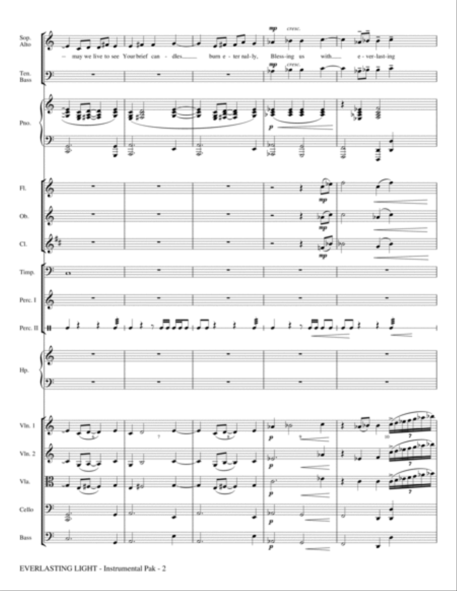 Everlasting Light - Score Choir scores gallery preview page 2