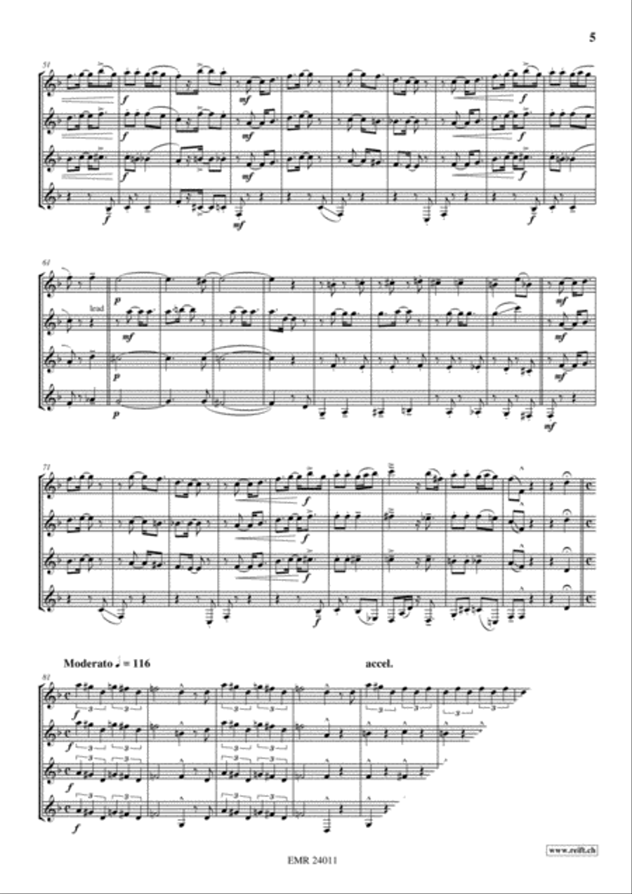 A Portrait Euphonium Quartet scores gallery preview page 6