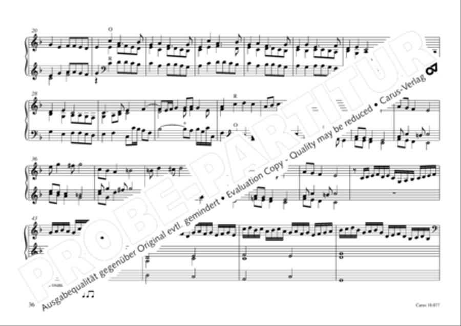 Organ music of the Hasse family Organ Solo scores gallery preview page 37