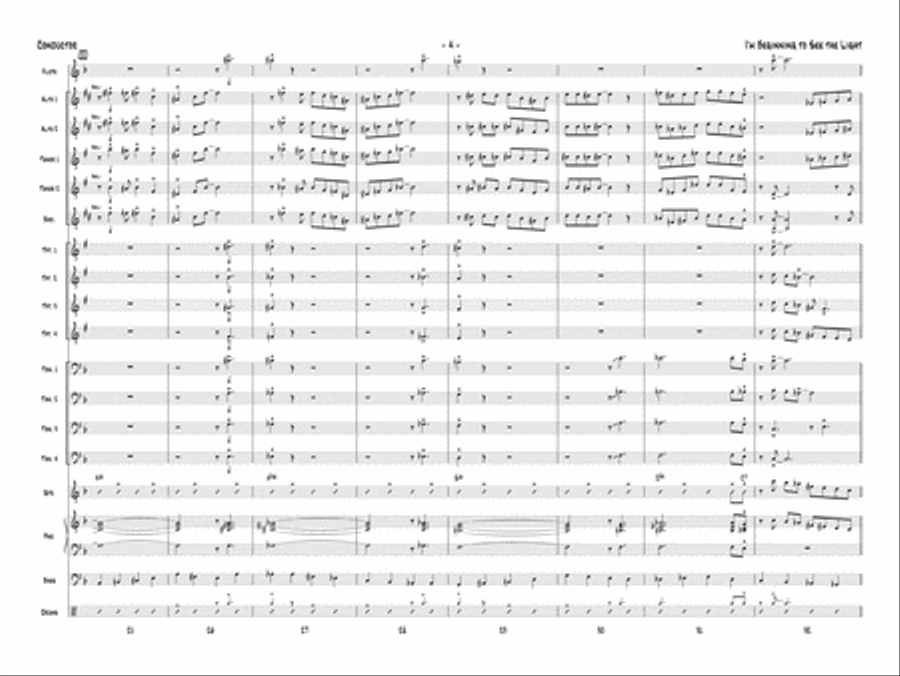 I'm Beginning to See the Light: Score Jazz Ensemble scores gallery preview page 6