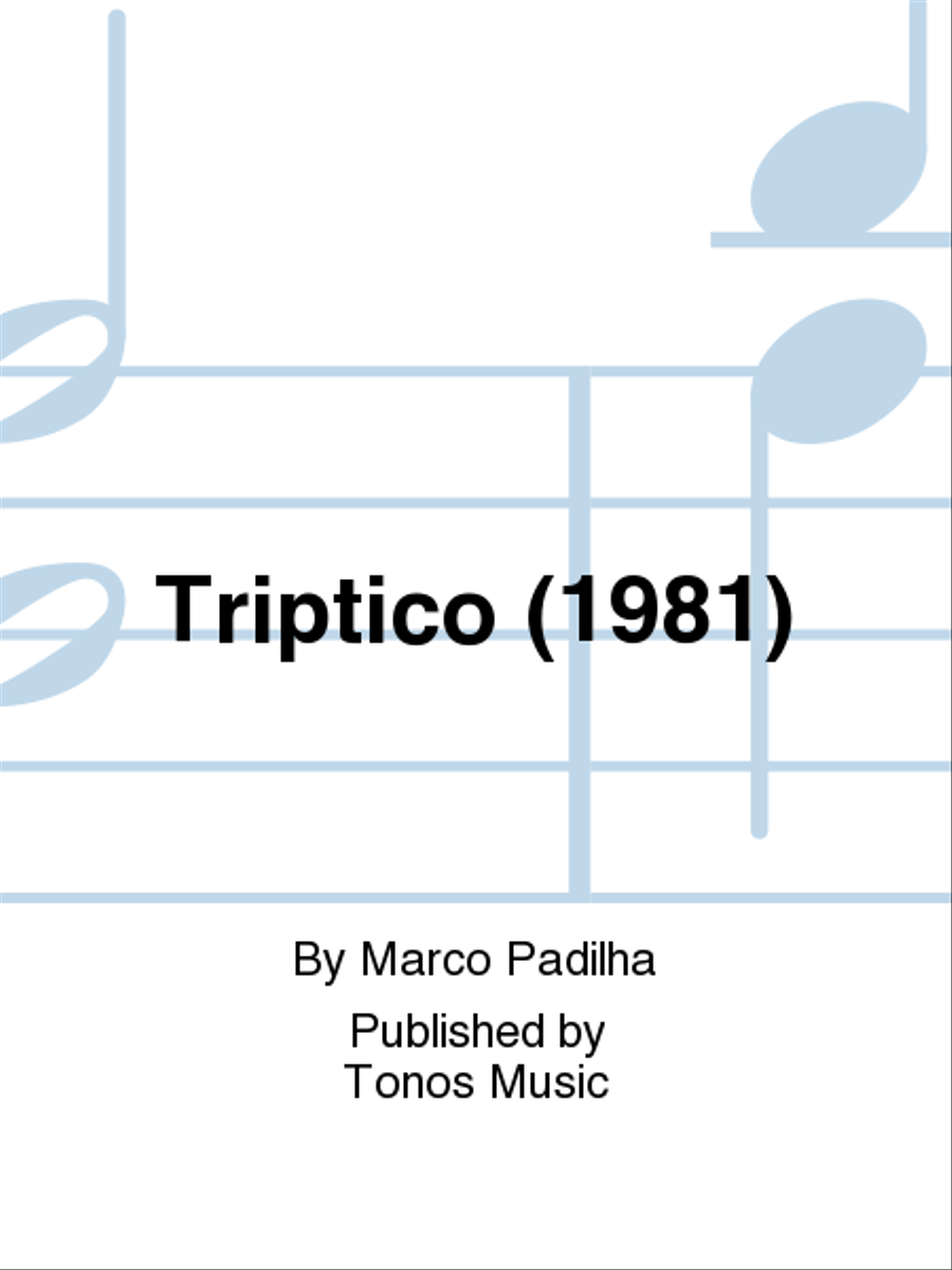 Triptico (1981) Viola Solo scores gallery preview page 1