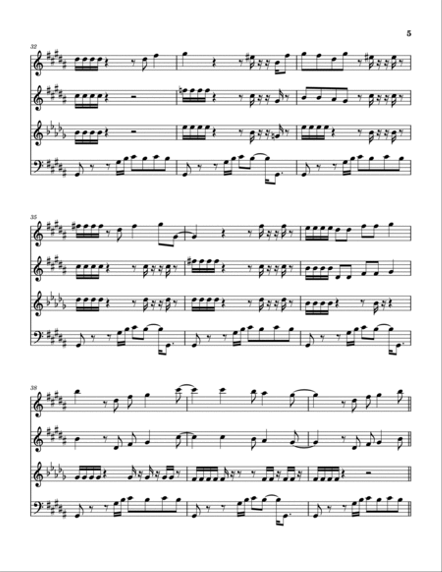 Big Time Woodwind Quartet scores gallery preview page 6