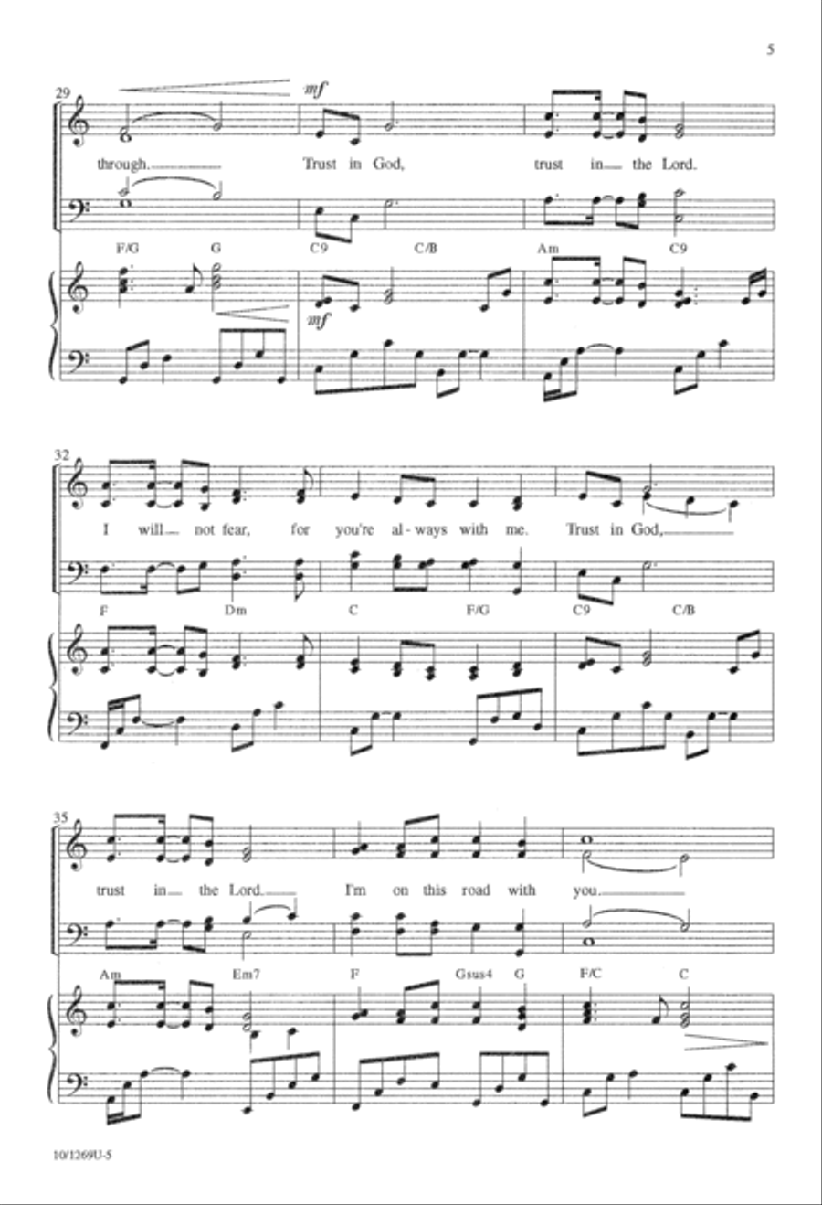 Trust in God 4-Part scores gallery preview page 5