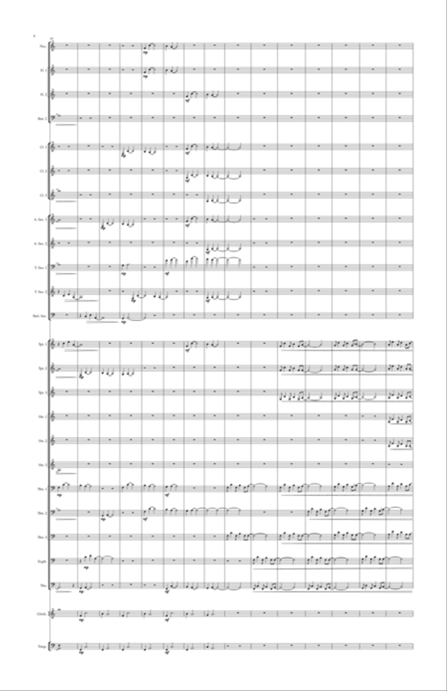 Peshtigo for Small Concert Band Concert Band scores gallery preview page 4