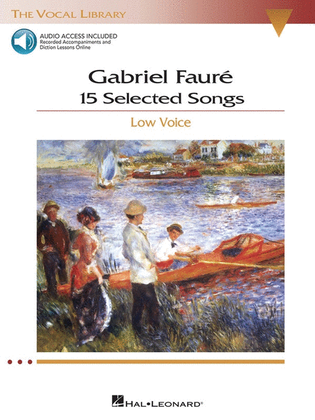 Faure - 15 Selected Songs Low Voice Book/Online Audio