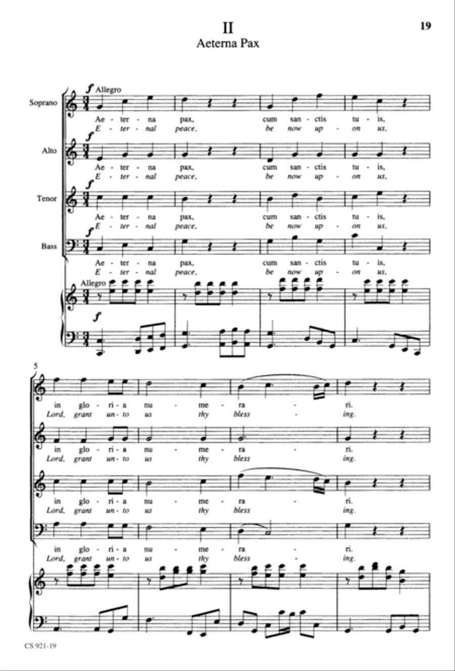 Te Deum - Choral Score