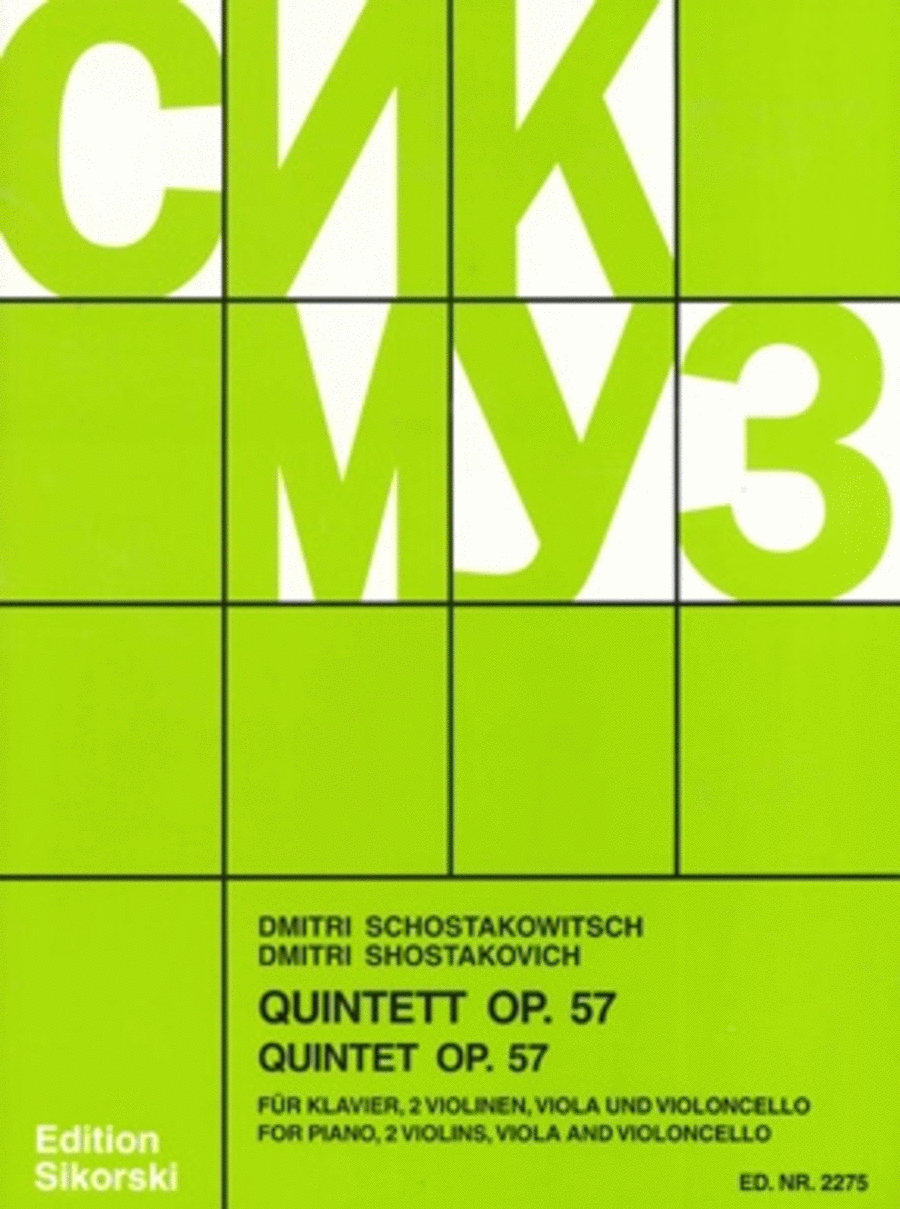 Quintett, Op. 57 Piano Quintet scores gallery preview page 1