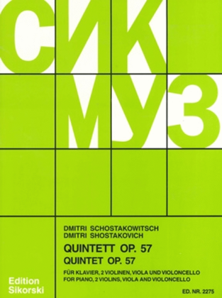 Book cover for Quintett, Op. 57