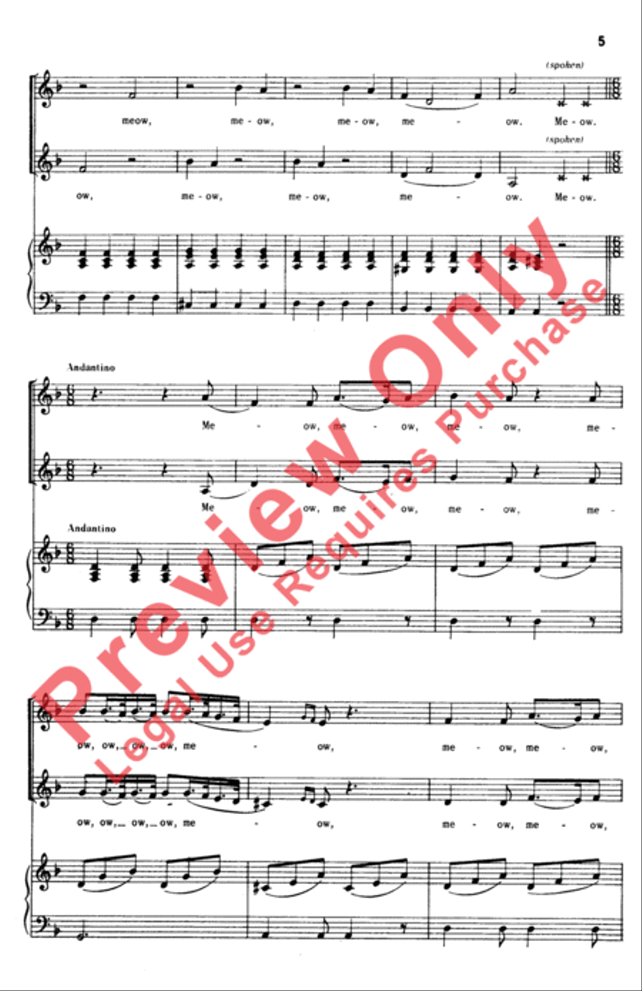 Duet for Two Cats Duet for Two Cats 2-Part scores gallery preview page 4