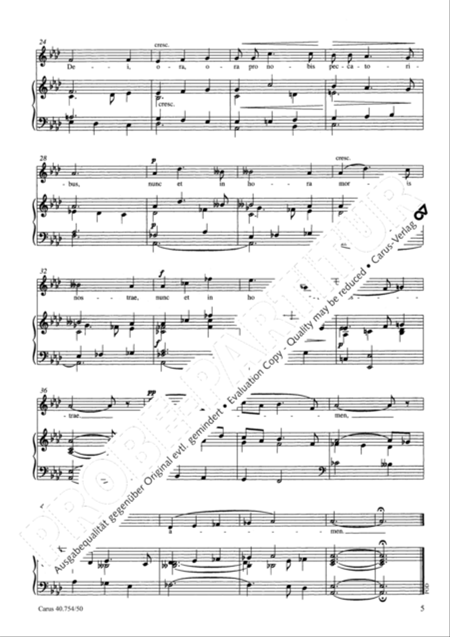 Faure: Ave Maria; Salve Regina Score scores gallery preview page 3