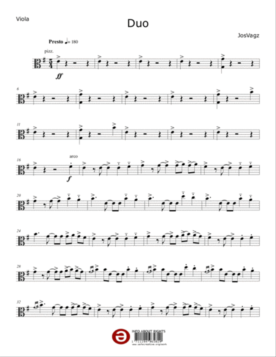 DUO String Duet scores gallery preview page 1