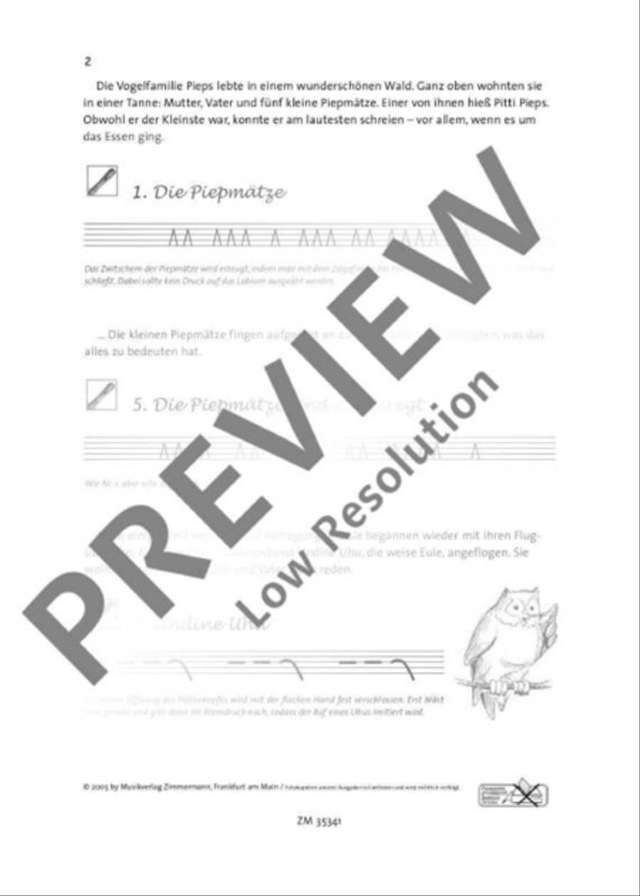 Pitti Pieps rettet das Weihnachtsfest Recorder scores gallery preview page 3