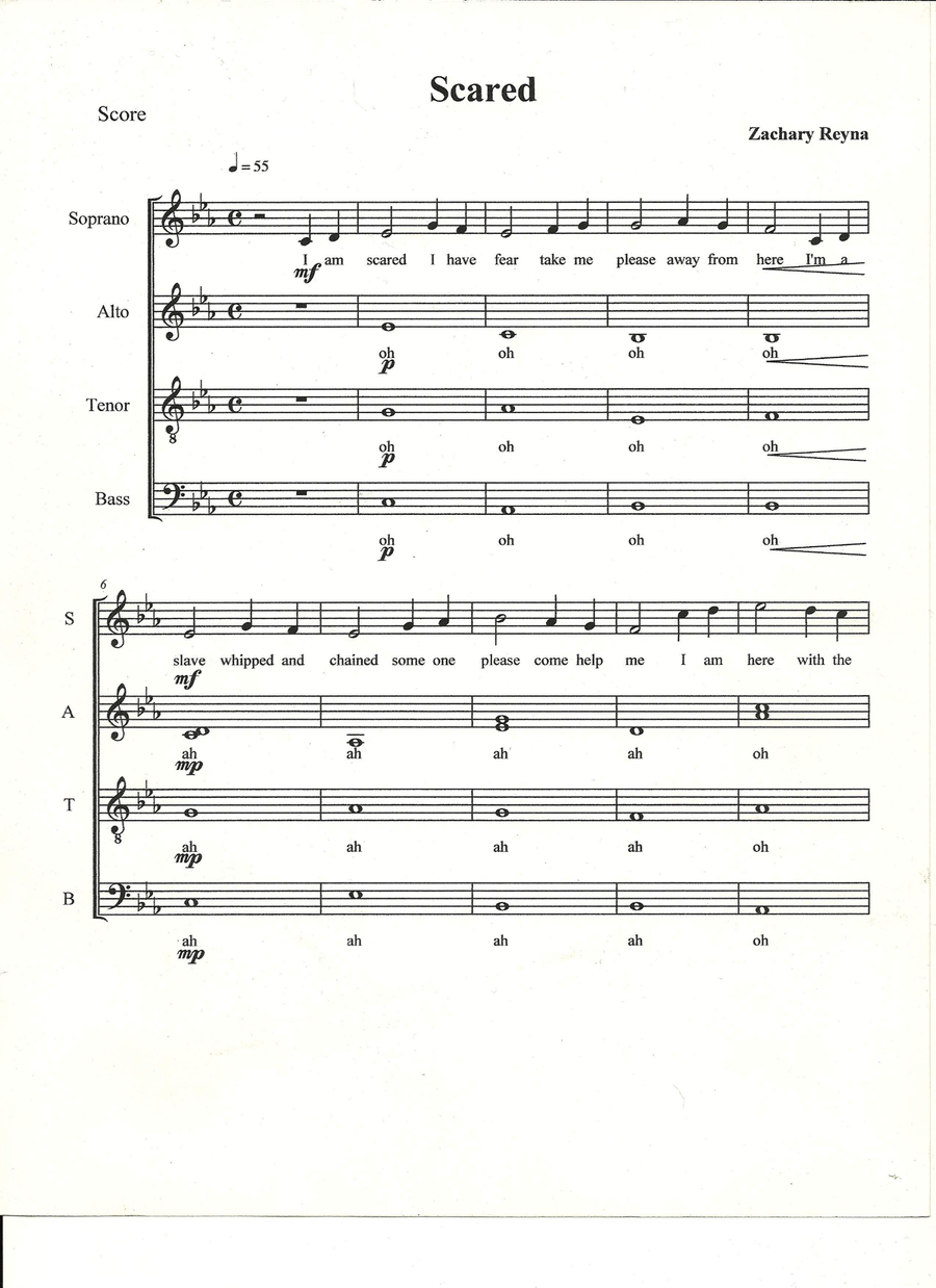 Scared Choir scores gallery preview page 1