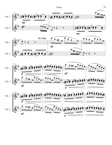 Twelve Canons for Two Violins - Dizzy image number null