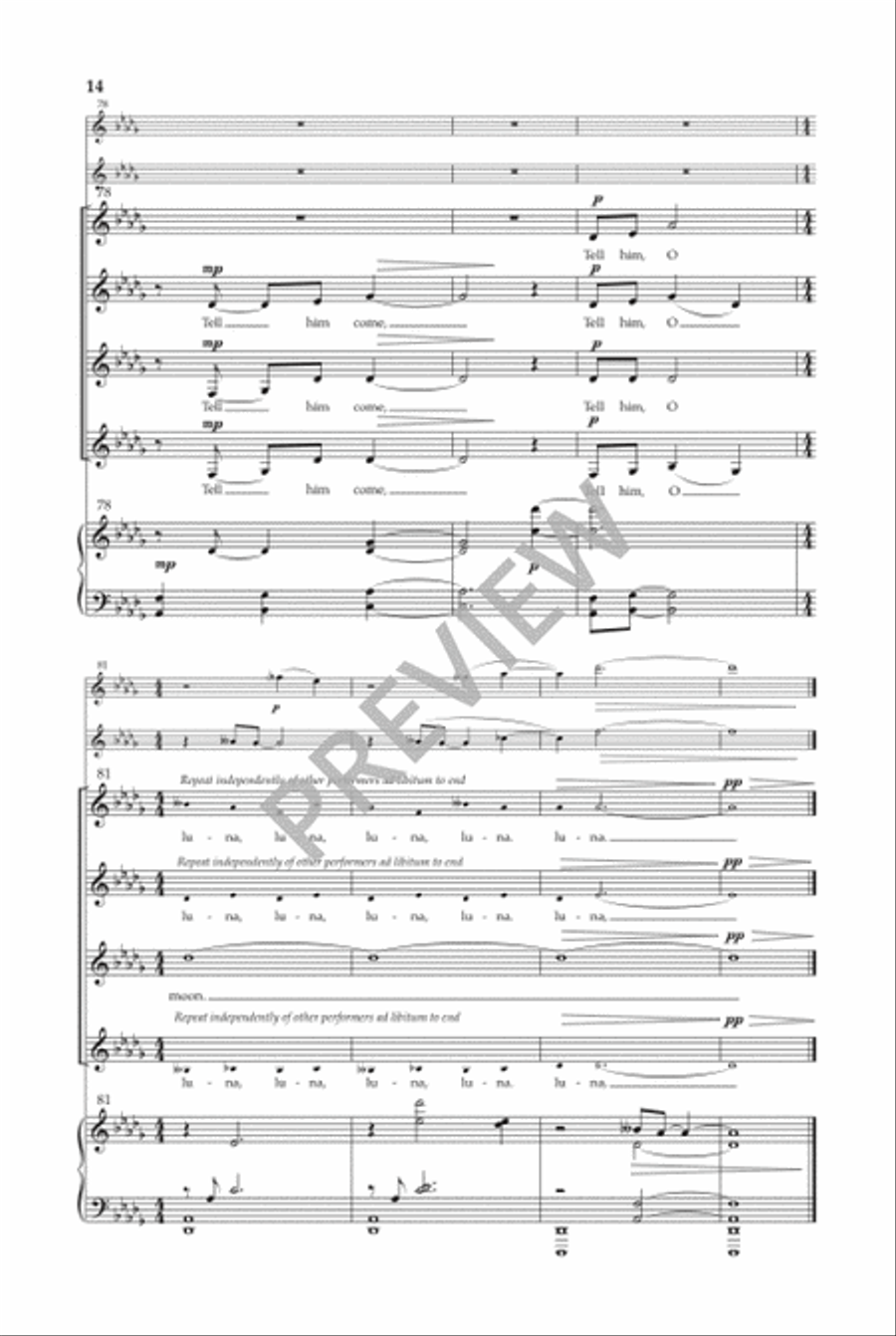 Song to the Moon (SSAA) Song to the Moon (SSAA) SSAA scores gallery preview page 15