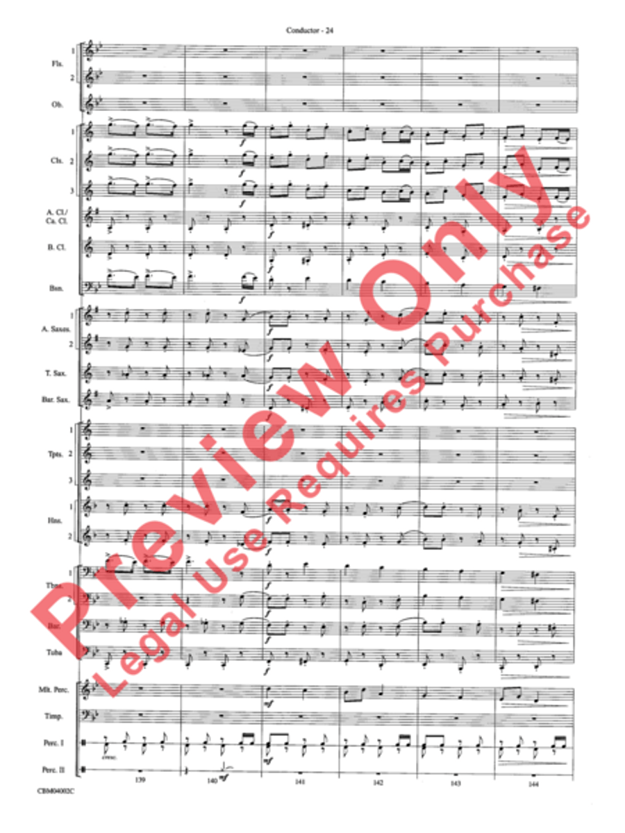 The Dam Busters Concert March Concert Band scores gallery preview page 27