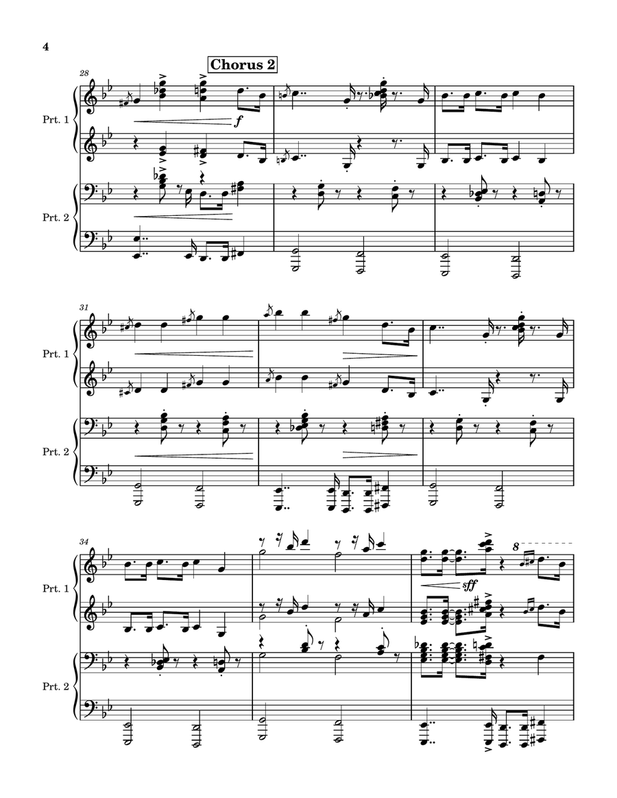 Hit The Road Jack 1 Piano, 4-Hands scores gallery preview page 4