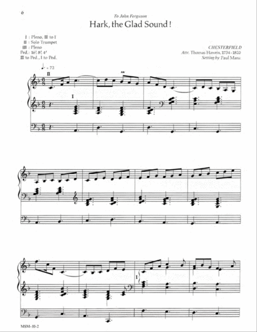 Six Advent Improvisations Organ scores gallery preview page 4